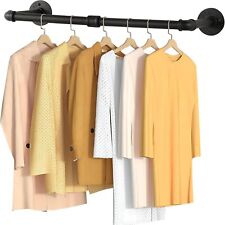Yawinhe Industrial Pipe Clothes Rack,80cm High Heavy-Duty Wall Mounted Hanger