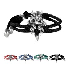 Dragon Charm Rope Bracelet