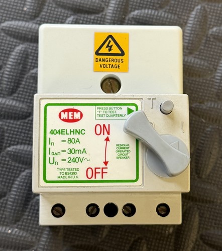 Mem 80a double pole - 80a, dp
