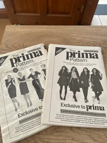 Pair prima sewing patterns - prima,