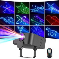 Animation 3D Laser DJ Disco Party Lights RGB Stage Lighting Beam Light