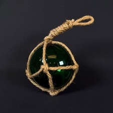Green Handblown Glass Ball