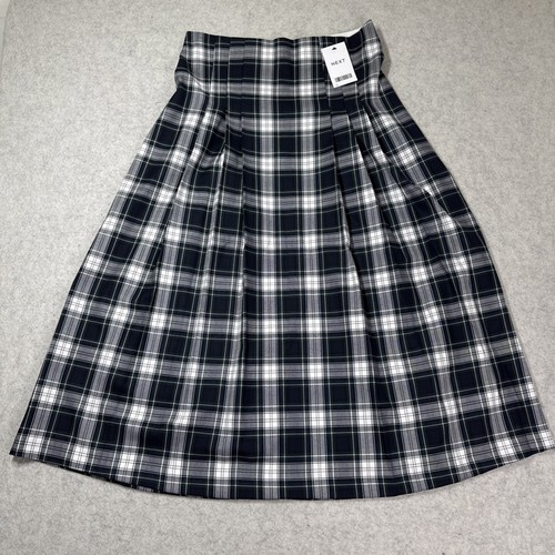 Next navy green white plaid