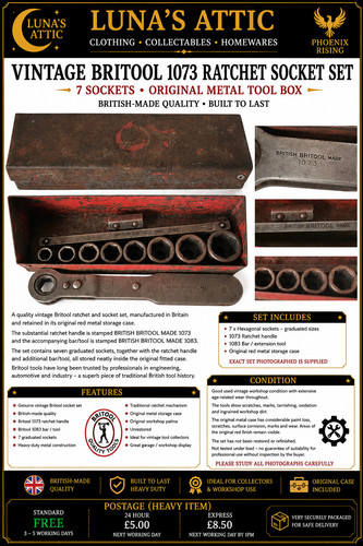 Vintage britool 1073 ratchet - vintage,