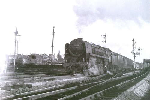 Steam locomotive 35mm slide - locomotive, (35mm