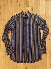DUCHAMP LONDON Mens Bold Stripe Shirt - size 15 inch collar