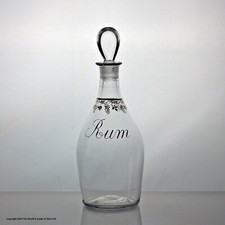 Georgian clear glass gilded