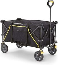 Trolley Utility Wagon, Gorilla Carts 7 Cu ft Foldable and Collapsible, Black