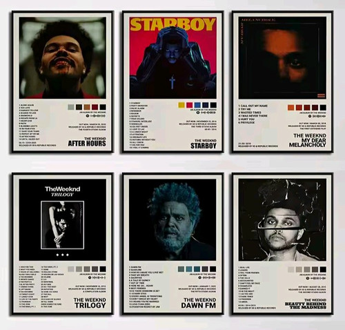 The weeknd album wall posters - the,