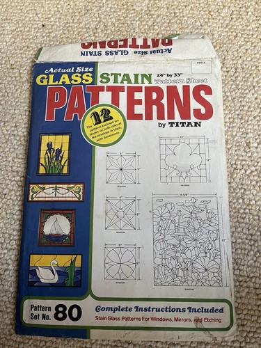 Stained glass making vintage - stained,