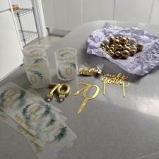 70th Birthday Cake And Table