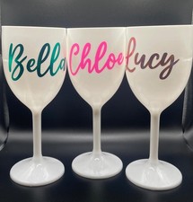 Personalised white plastic