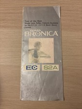 Zenza Bronica EC/ S2A Camera Instruction Leaflet