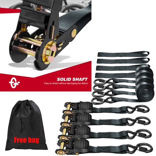 Retractable ratchet straps - straps, 5m