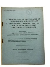 FIAT Final Report No. 857. Production Of Acetic Acid (1946) (ID:74557)