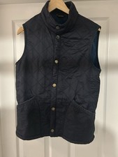 Barbour Men’s Gilet Size Small Blue Quilted Body Warmer