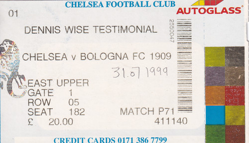 Ticket chelsea bologna - ticket,