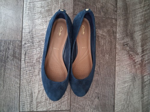 Clarks blue suede low - ,,