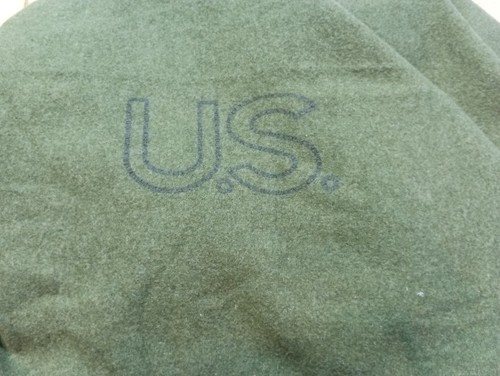 Army wool blanket - blanket, green