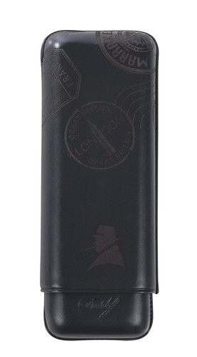 Davidoff black leather - black,