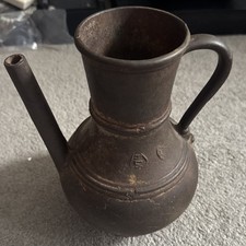 Antique Middle Eastern Hammered Copper Coffee Pot / Cezve / Ibrik Circa 1800s