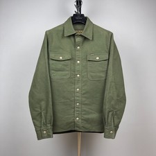 Pike Brothers Men’s 1943 CPO Olive Moleskin Cotton Shirt – Size M