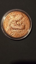 T-Rex 1 Ounce Copper Coin In