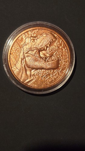 Rex ounce copper coin - t-rex, 1