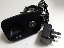 BT Twin 1100 Plus Digital Cordless Phone Charging Base Find Button 082867 VGC