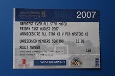 Warwickshire All Star XI v PCA
