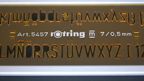 Vintage rotring lettering - vintage,