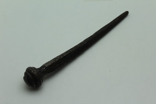 Forged iron ship nail circa - forged,