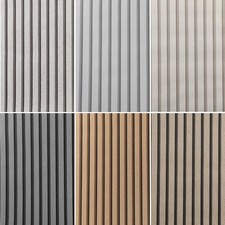Wooden Slat Panelling Wallpaper 3D Wood Panel Effect Stripes WallPaper 1-6Rolls