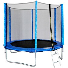 Air League Neo 6ft Trampoline with Enclosure Free Shoe Tidy & Ladder – Blue