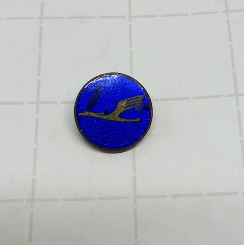 13mm lufthansa enamel badge - lufthansa, /