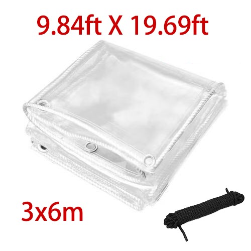 450gsm clear tarpaulin heavy - 450gsm,