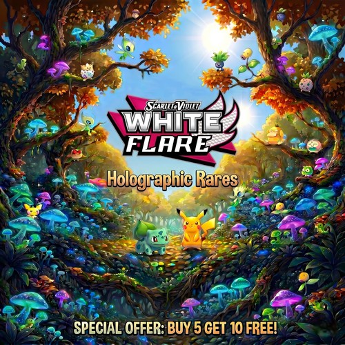 Pokémon white flare holo - white,