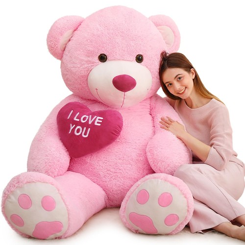 Giant teddy bear feet pink - bear,
