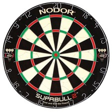 NODOR Dartboard Bristle (Sisal) Supabull 2 Tournament Standard Darts Board