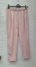 ZARA-Ladies B/Collection Drawstring/W Pockets B Pink Trousers Size M Waist 28in