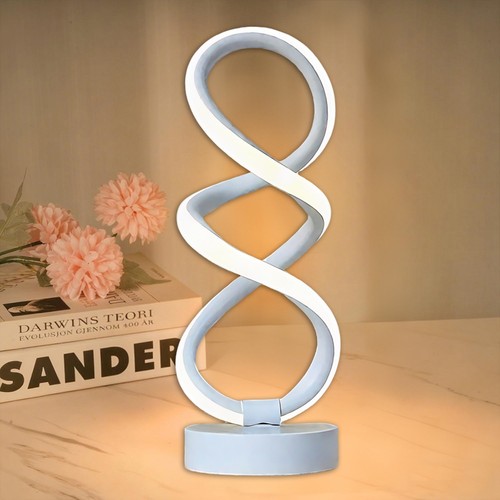 Spiral led table lamp modern - led,