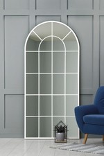 XL White Framed Arched Window