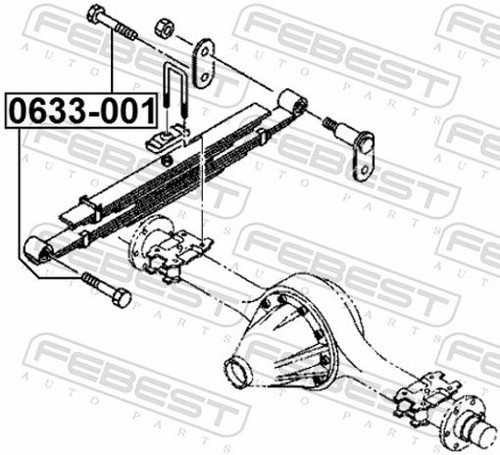 Fits febest 0633 - 0633-001, bolt