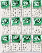 Tic Tac Fresh Mint Flavoured Sweets 12 Packs of 13gm each per Box