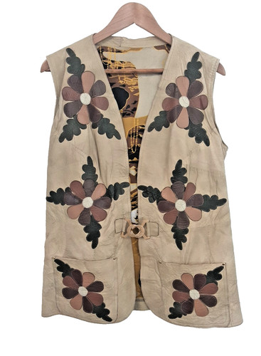 Vintage handmade brown leather - vintage,