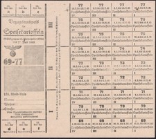 Food rations coupons 1944/1945