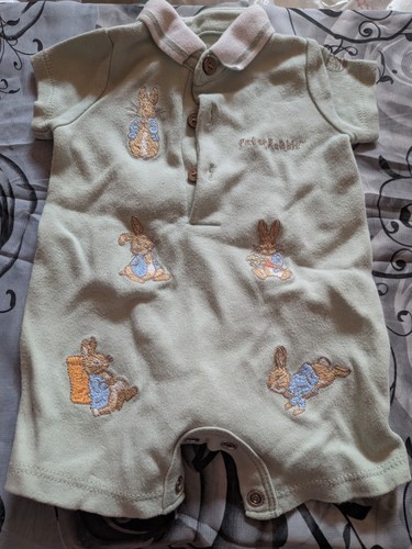 Baby peter rabbit romper - baby, rabbit"