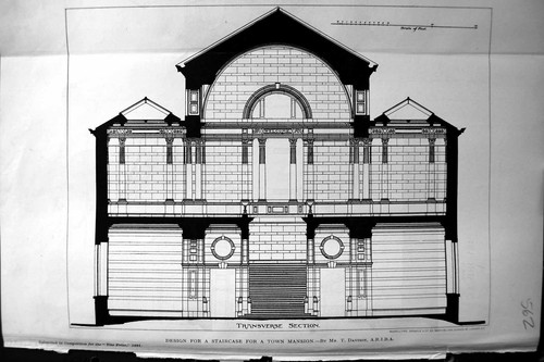 Old design staircase town - old,
