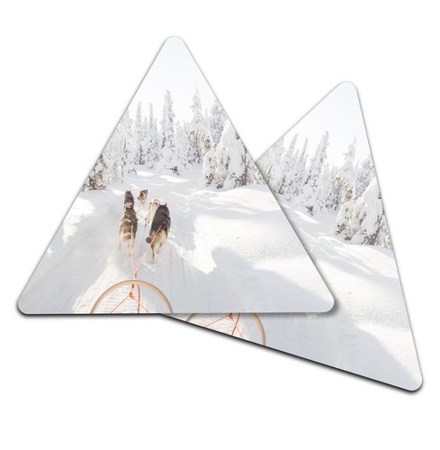 Triangle coaster dog sled - 2x,