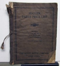 1912-27 Chevrolet Models H F